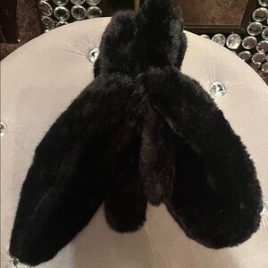 Black Faux Fur Earmuffs